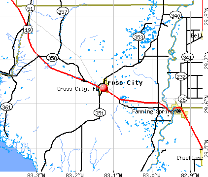 Cross City, FL map