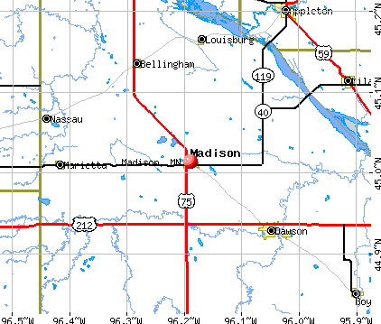 Madison, MN map