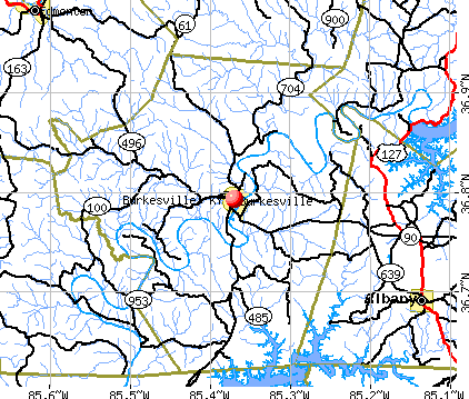 Burkesville, KY map