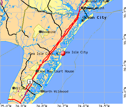 Sea Isle City, NJ map
