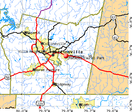 Chatmoss, VA map