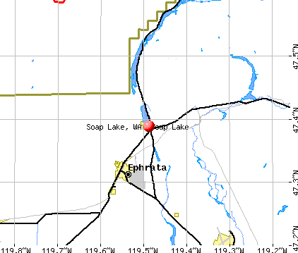 Soap Lake, WA map