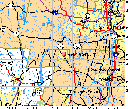 North Granby, CT map