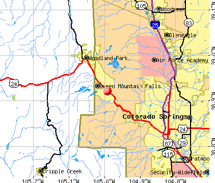 Cascade-Chipita Park, CO map