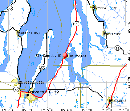 Elk Rapids, MI map