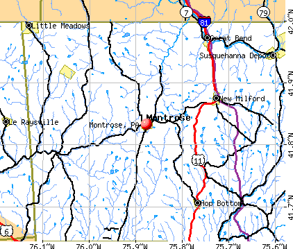Montrose, PA map
