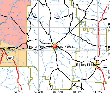 Buena Vista, GA map
