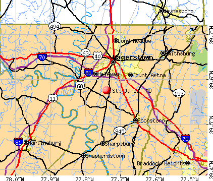 St. James, MD map
