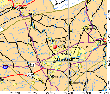 North Catasauqua, PA map