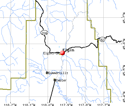 Elgin, OR map