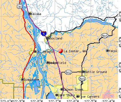La Center, WA map