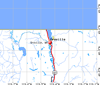 Oroville, WA map