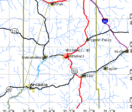 Whitehall, WI map