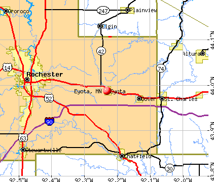 Eyota, MN map