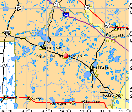 Maple Lake, MN map