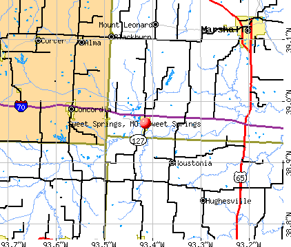 Sweet Springs, MO map