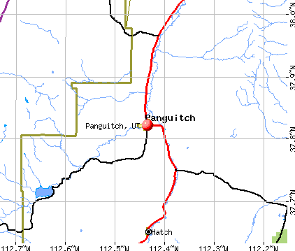 Panguitch, UT map