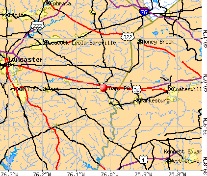 Gap, PA map