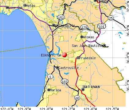 Elkhorn, CA map