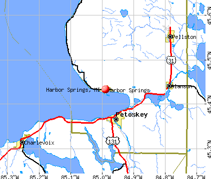 Harbor Springs, MI map