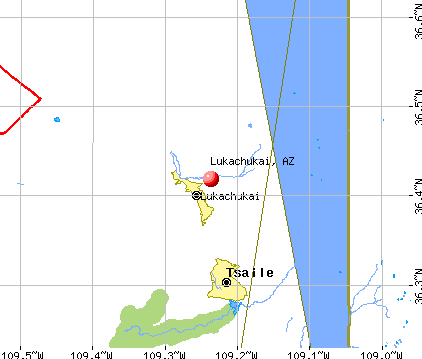 Lukachukai, AZ map