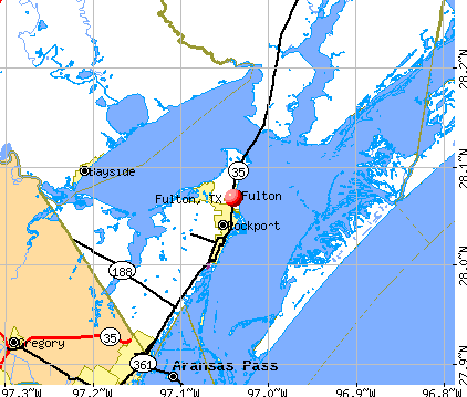 Fulton, TX map