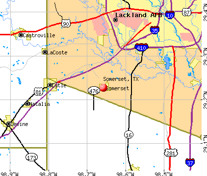 Somerset, TX map