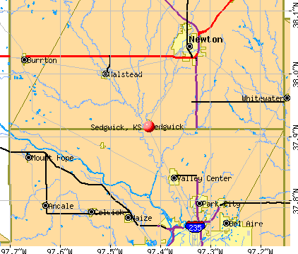 Sedgwick, KS map