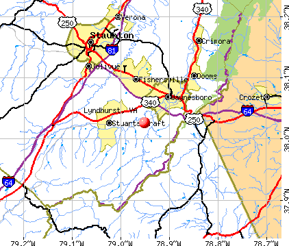 Lyndhurst, VA map