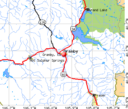 Granby, CO map