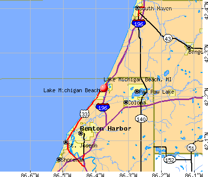 Lake Michigan Beach, MI map
