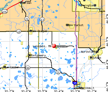 Lonsdale, MN map