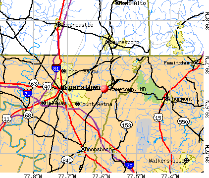 Cavetown, MD map