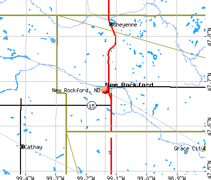 New Rockford, ND map