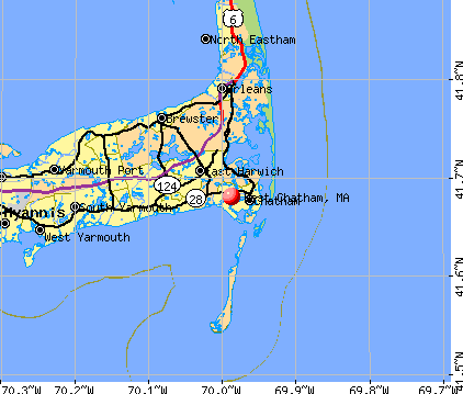 West Chatham, MA map