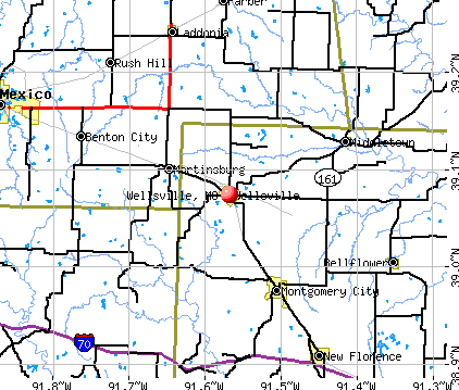 Wellsville, MO map