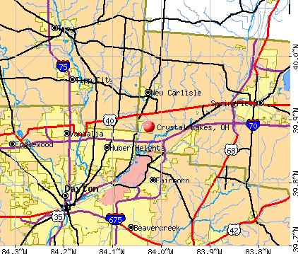 Crystal Lakes, OH map
