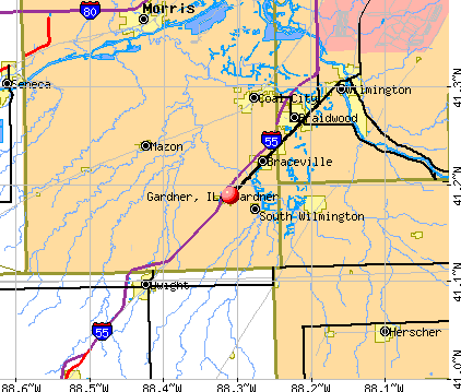Gardner, IL map