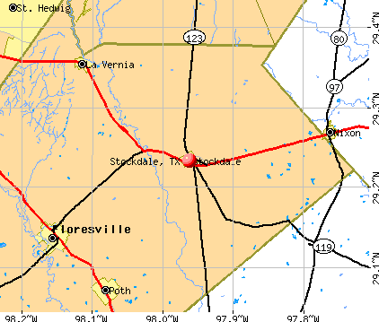 Stockdale, TX map