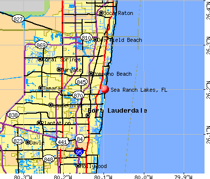 Sea Ranch Lakes, FL map