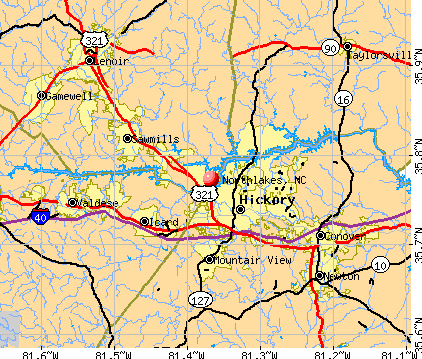 Northlakes, NC map