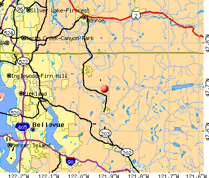 Lake Marcel-Stillwater, WA map
