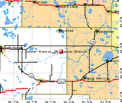 Lester Prairie, MN map