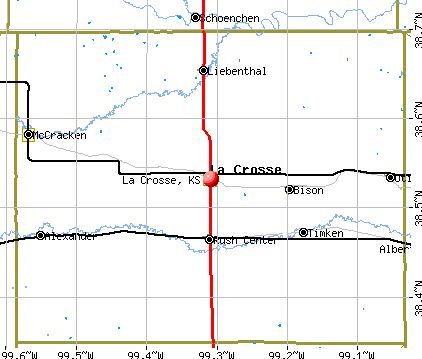 La Crosse, KS map