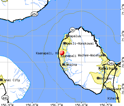 Kaanapali, HI map