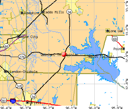 Quinlan, TX map