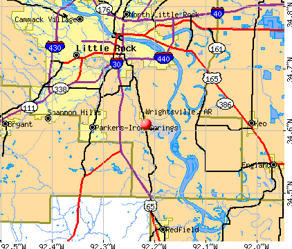 Wrightsville, AR map