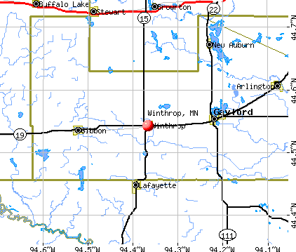 Winthrop, MN map