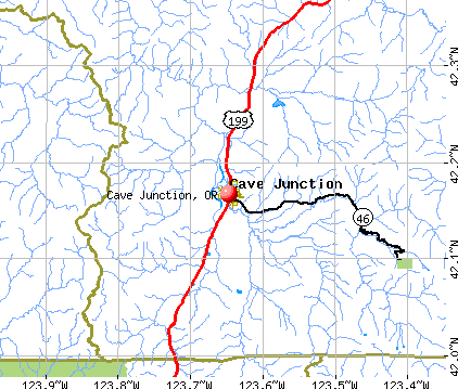 Cave Junction, OR map