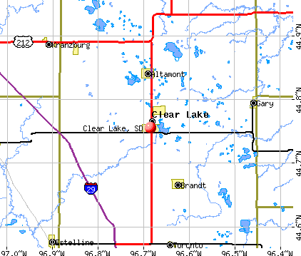 Clear Lake, SD map